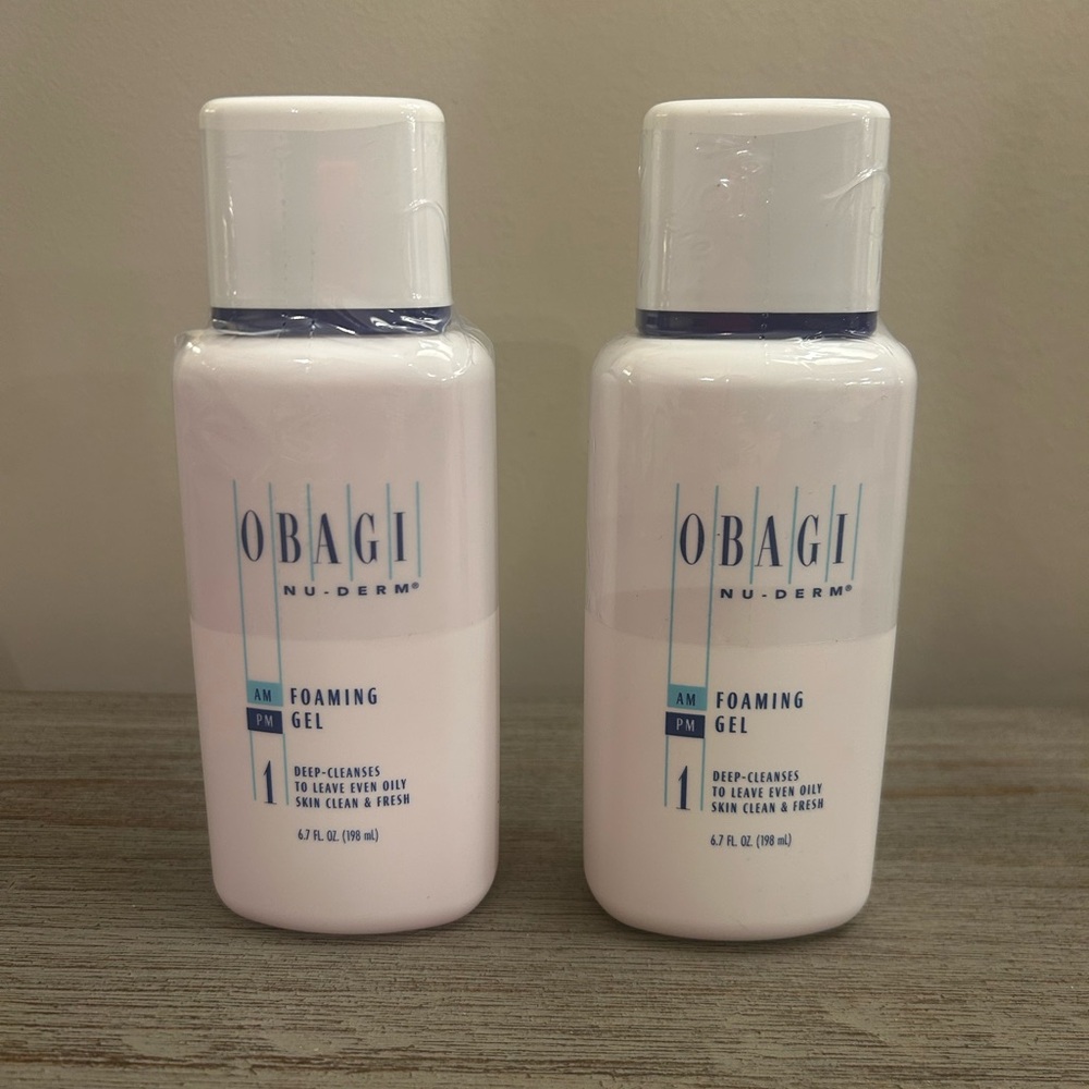 Obagi Nu-Derm Foaming Gel Duo with Blue Accents set of 2